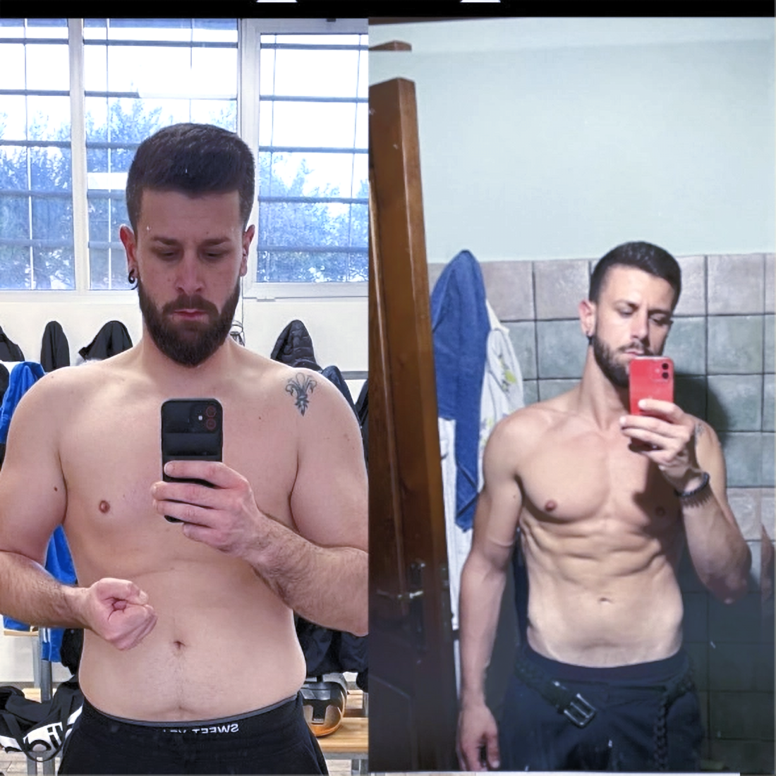 Confronto prima e dopo percorso Champion's Fit